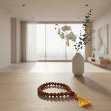 27+1 Beads Rudraksha Mala, lab-certified 5 Mukhi Rudraksha Jaap Mala by Gurupujan, ideal for chanting and meditation on the go.