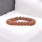 8 Mukhi Rudraksha bracelet featuring eight-faced Rudraksha beads, offering protection, success, and spiritual growth