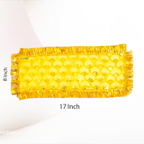 A 17X8-inch Peeli Chuniri (yellow cloth) designed for Mata Baglamukhi worship, symbolizing protection, prosperity, and success