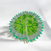 A beautifully designed Laddu Gopal dress with a unique zig-zag border, crafted from soft cotton fabric. Perfect for dressing your Lord Krishna idol with elegance and comfort.