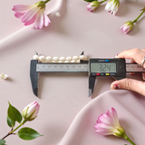 A lab-certified natural pearl bracelet featuring 10-11mm white pearls, elegantly strung together for spiritual and fashionable wear