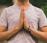 Amethyst Mala 27+1 beads made from natural Amethyst stones, designed to bring calmness, mental clarity, and emotional balance.