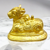 Brass Nandi Statue for Shiv Ji Pooja and Spiritual Worship
