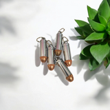 Bullet Taweez | Silver And Copper Amulet With Free Bhojpatra Sheet For Taweez | Spiritual Taweez Set of 5