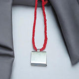 Copper and Silver Square Taweez with Free Bhojpatra Sheet, ideal for spiritual protection, Muslim Tantra, and blessings.