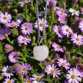 Elegant pink Morganite pendant with silver chain, perfect for men and women, daily wear, lab certified