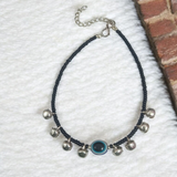 Fancy Anklet for Girls with Evil Eye symbol for protection and good luck. Elegant and stylish design with delicate beads.