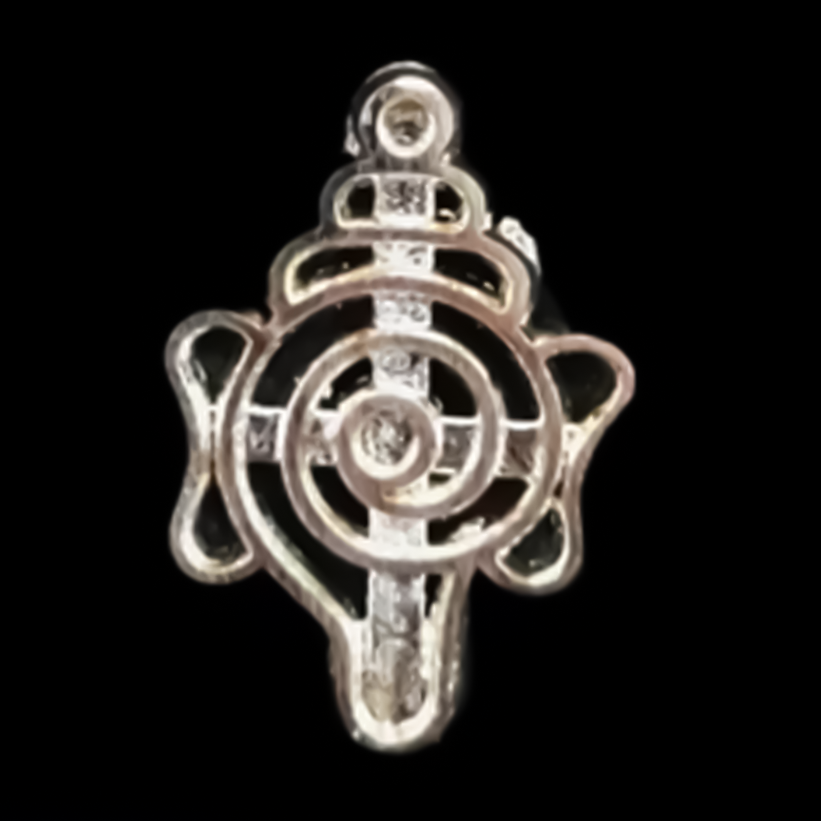 Ganesh Ji Shankh Tilak Stamp for applying sacred tilak during pooja rituals, featuring intricate Ganesh and Shankh design.