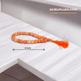 Gomed Mala 27+1 beads made from hessonite, designed to remove confusion and promote mental clarity.