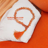 Gomed Mala 27+1 beads made from hessonite, designed to remove confusion and promote mental clarity.