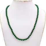 Green Agate Mala with 108+1 beads, 6MM size, certified for authenticity, perfect for spiritual practices and healing.