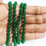 Green Agate Mala with 108+1 beads, 6MM size, certified for authenticity, perfect for spiritual practices and healing.