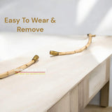 Handmade Natural Tulsi Neck Mala with barrel-shaped beads sourced from Vrindavan, ideal for spiritual devotion and protection for Lord Vishnu devotees.