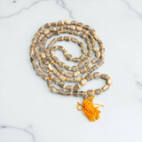 Image of Natural Tulsi Kantha Mala with Big Beads, ideal for meditation, japa, and spiritual prayer
