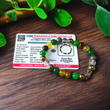 Image of a Money Magnet Bracelet made of 8mm natural gemstone beads, stretchable design, ideal for attracting wealth and prosperity