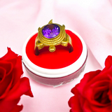 Kachua Jamunia Ring - Adjustable Turtle Design Ring with Jamunia Gemstone in Ashtdhatu for Men and Women.