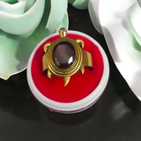 Kachua Manik Ring - Adjustable Ruby Gemstone Ring with Kachua Design in Ashtdhatu for Men and Women