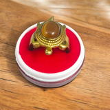 Kachua Tiger Eye Ring - Adjustable Tiger Eye Gemstone Ring with Kachua Design in Ashtdhatu for Men and Women