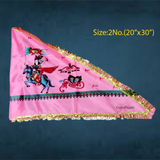 Khatu Shyam Ji Flag, Jai Shri Shyam Jhanda, Pink Flag 20"X30", Small Religious Flag for Worship and Temple Decoration