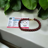 Lab Certified Natural Red Sandalwood Bracelet for Meditation, Healing & Spiritual Use