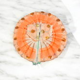 Laddu Gopal dress made with net fabric and intricate embroidery design, perfect for adorning Lord Krishna idol during religious festivals and ceremonies.