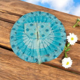 Laddu Gopal dress with delicate floral embroidery, perfect for adorning Lord Krishna idol during religious occasions, festivals, and ceremonies.