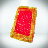 Lal Chunni (Mata Rani Red Chuniri), 17x8 inches, red cloth used for Mata Rani Puja, Navratri, and Durga Puja rituals.