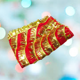 Lal Chunni (Mata Rani Red Chuniri), 2 meters long, perfect for adorning Mata Rani idols during Durga Puja, Navratri, and other religious pujas.