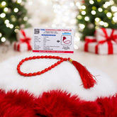 Lal Moonga Mala made with natural red coral beads, ideal for spiritual and astrological remedies, available for Jaap and wearing.