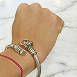 Mahadev Rudraksh Kada, made with authentic Rudraksha beads, symbolizes Lord Shiva’s blessings and offers protection, mental clarity, and healing.