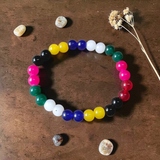 Mix Agate Bracelet 8mm Stretchable Lab Certified | Spiritual Healing Jewelry
