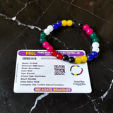 Mix Agate Bracelet 8mm Stretchable Lab Certified | Spiritual Healing Jewelry