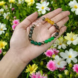 Money Magnet Bracelet made with lab certified 8mm natural gemstones for attracting wealth, prosperity, and financial success