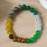 Money Magnet Bracelet with 8mm lab certified gemstones for attracting money, prosperity, and life-changing financial opportunities