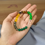 Money Magnet Bracelet with 8mm lab certified gemstones for attracting money, prosperity, and life-changing financial opportunities