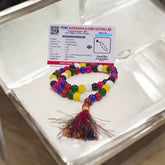 Multi-colored Mix Agate Mala 54+1 beads, also known as Mix Hakik Mala, featuring 8MM beads, lab certified, ideal for jaap, meditation, and daily wear.