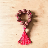 Natural 7 Mukhi Rudraksha Mala 11-12mm Lab Certified Spiritual Beads for Meditation