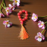 Natural Carnelian Mala 9+1 Beads Lab Certified 8mm