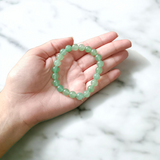 Natural Green Aventurine (Margaj) Bracelet with 8mm Stretchable Beads – Lab Certified Healing Stone Bracelet for Prosperity and Positive Energy
