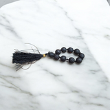 Natural Lava Finger Mala with 9+1 Beads (8mm), Lab Certified, for Meditation and Healing – Gurupujan