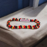 Natural Mix Gunja Mala crafted with a combination of red, white, and black Chirmi beads, ideal for attraction, protection, and financial prosperity.