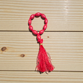 Natural Red Coral Finger Mala 9+1 Beads Lal Moonga Mala 8-9mm Lab Certified