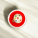 Navratan Ring with Nine Gemstones | Oval Shape – Spiritual and astrological ring offering prosperity, protection, and balance through the power of Navratan gemstones