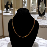 Nawabi Style Artificial Gold Chain – 1 Gram Gold Plated 20-inch chain for boys and girls, perfect for traditional and modern wear