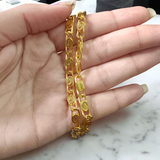 Nawabi Style Artificial Gold Chain – 1 Gram Gold Plated 20-inch chain for boys and girls, perfect for traditional and modern wear