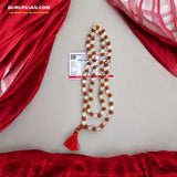 Original Lab Certified Rudraksha Sphatik Mala with 27+1 and 108+1 Beads โ Ideal for Meditation and Healing