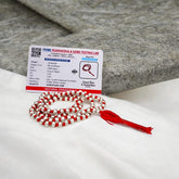 Original Parad Mala made with pure mercury beads, available in 27+1, 54+1, and 108+1 variants, offered by Gurupujan with lab certification and free gifts.