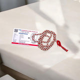 Original Parad Mala made with pure mercury beads, available in 27+1, 54+1, and 108+1 variants, offered by Gurupujan with lab certification and free gifts.