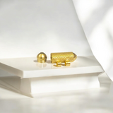 Pure Golden Metal Stylish Taweez | Spiritual Amulet With Free Bhojpatra Sheet For Taweez | Spiritual Taweez Set Of 5