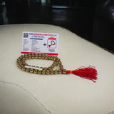 Pyrite Mala 54+1 beads, made from original Pyrite beads, lab certified, ideal for chanting mantras and spiritual wear.